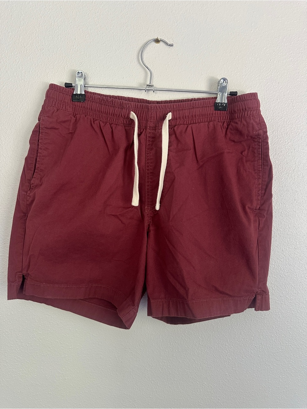 Bearbottom Drawstring Shorts (brick color) 5.5 in medium